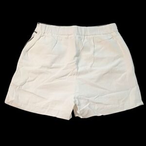 Cotton & Linen Contrast Trim Two Piece Short Set NWT